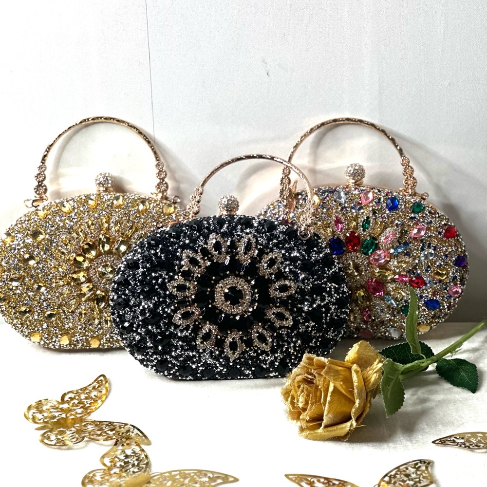 Crystals Clutch Sunflower